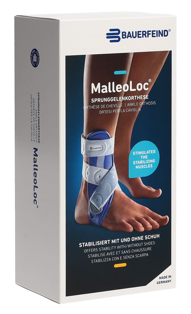 Bauerfeind MalleoLoc Stabilorthese Gr1 links titan