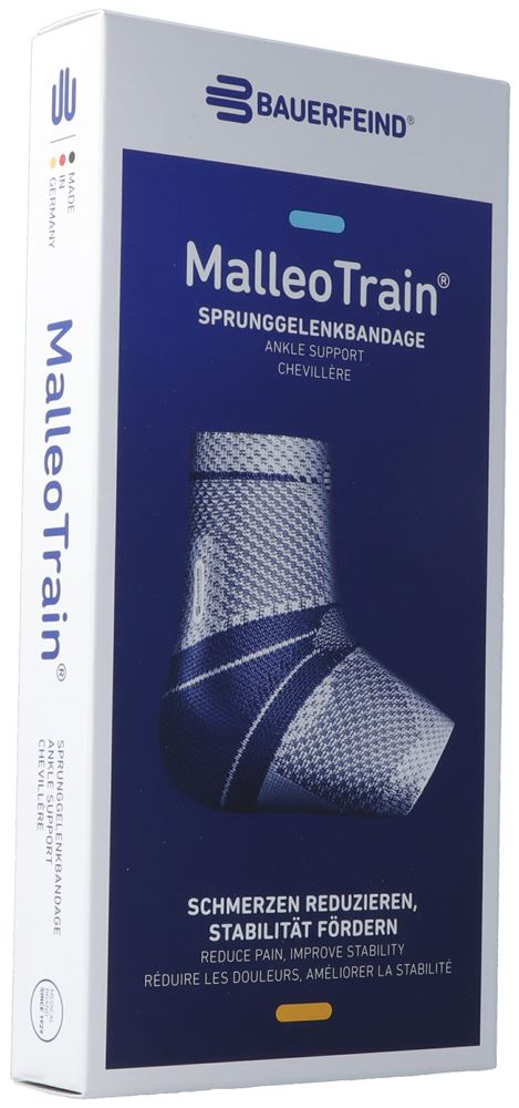 Bauerfeind MalleoTrain Aktivbandage Gr2 rechts titan
