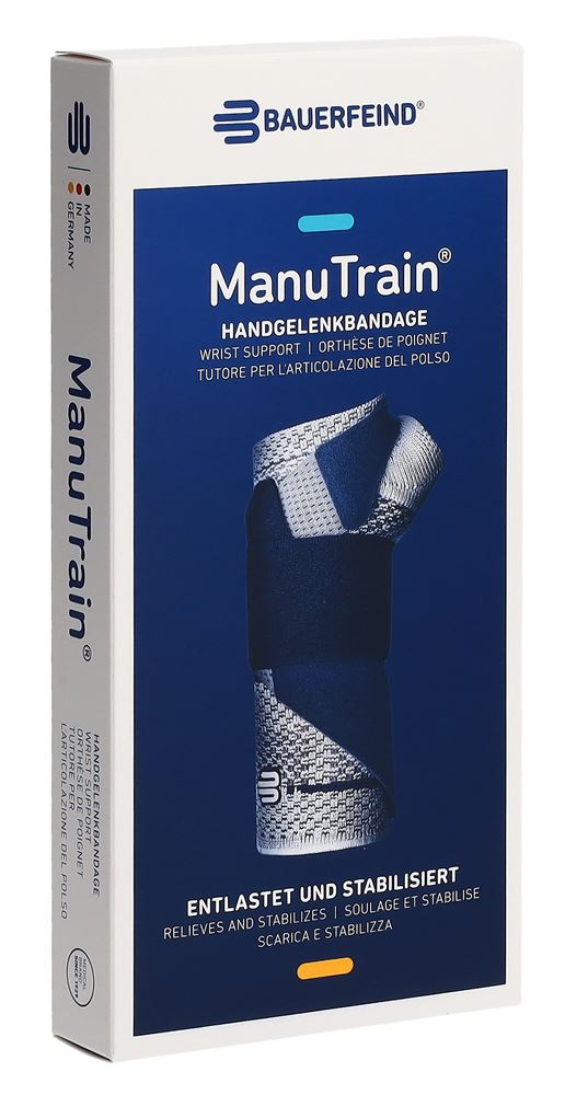 Bauerfeind ManuTrain Aktivbandage Gr3 links titan