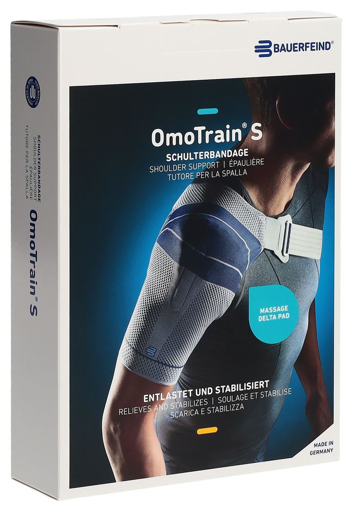 Bauerfeind OmoTrain S Aktivbandage Gr4 links titan