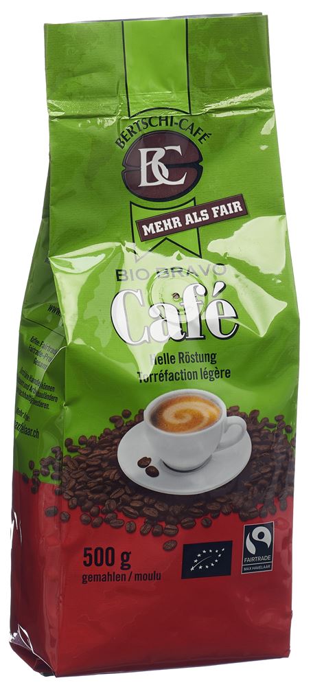 BC Cafe Bio Bravo Kaffee gemahlen Bio Fairtrade 500 g