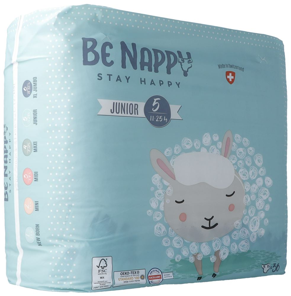 BE Nappy Windeln Gr5 11-25kg Junior 36 Stk