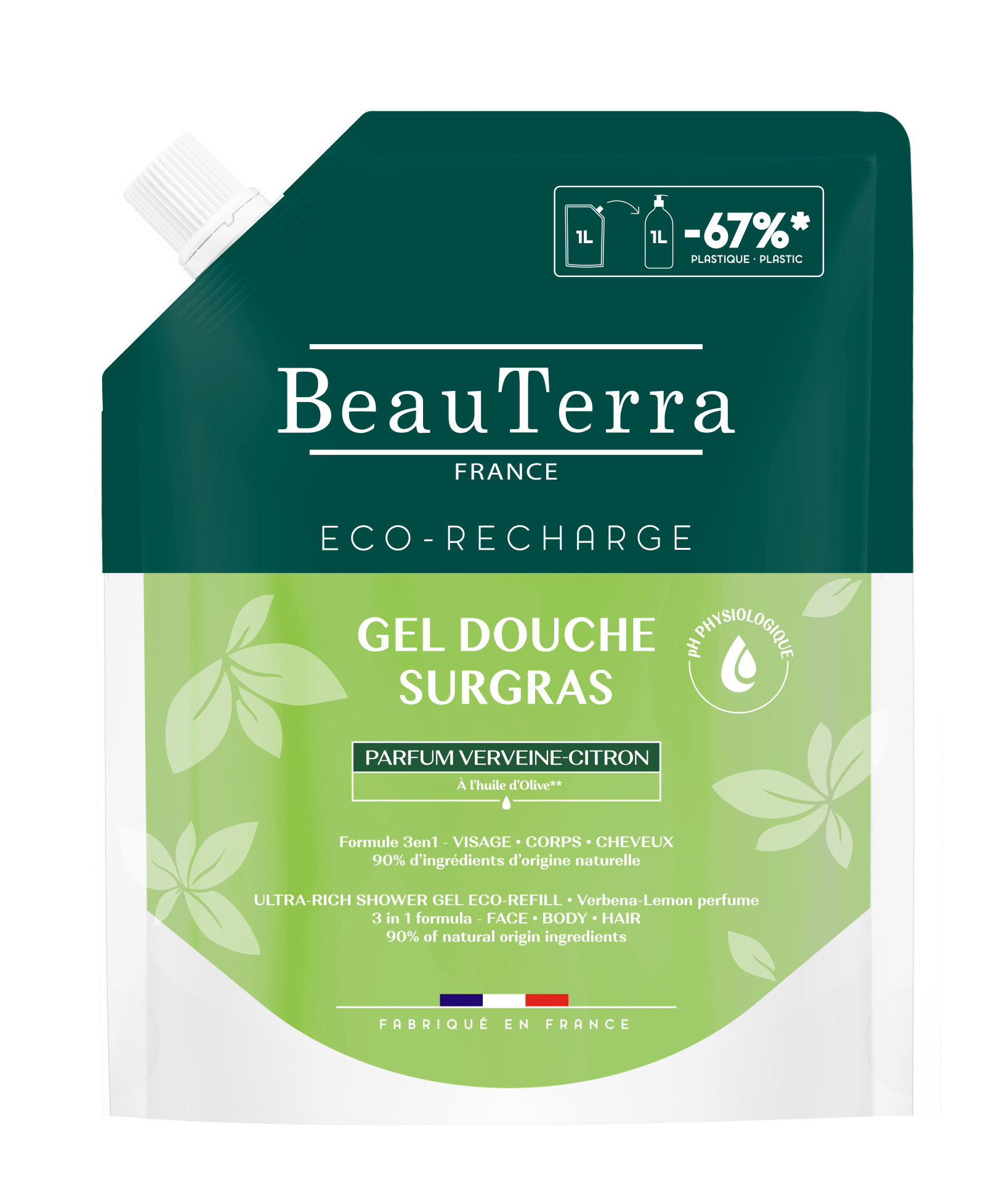 BeauTerra Duschgel reichhaltig Zitronenverbene Btl 1000 ml