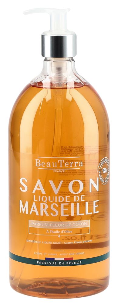 BeauTerra Flüssigseife Marseille Baumwollblüte Fl 1000 ml