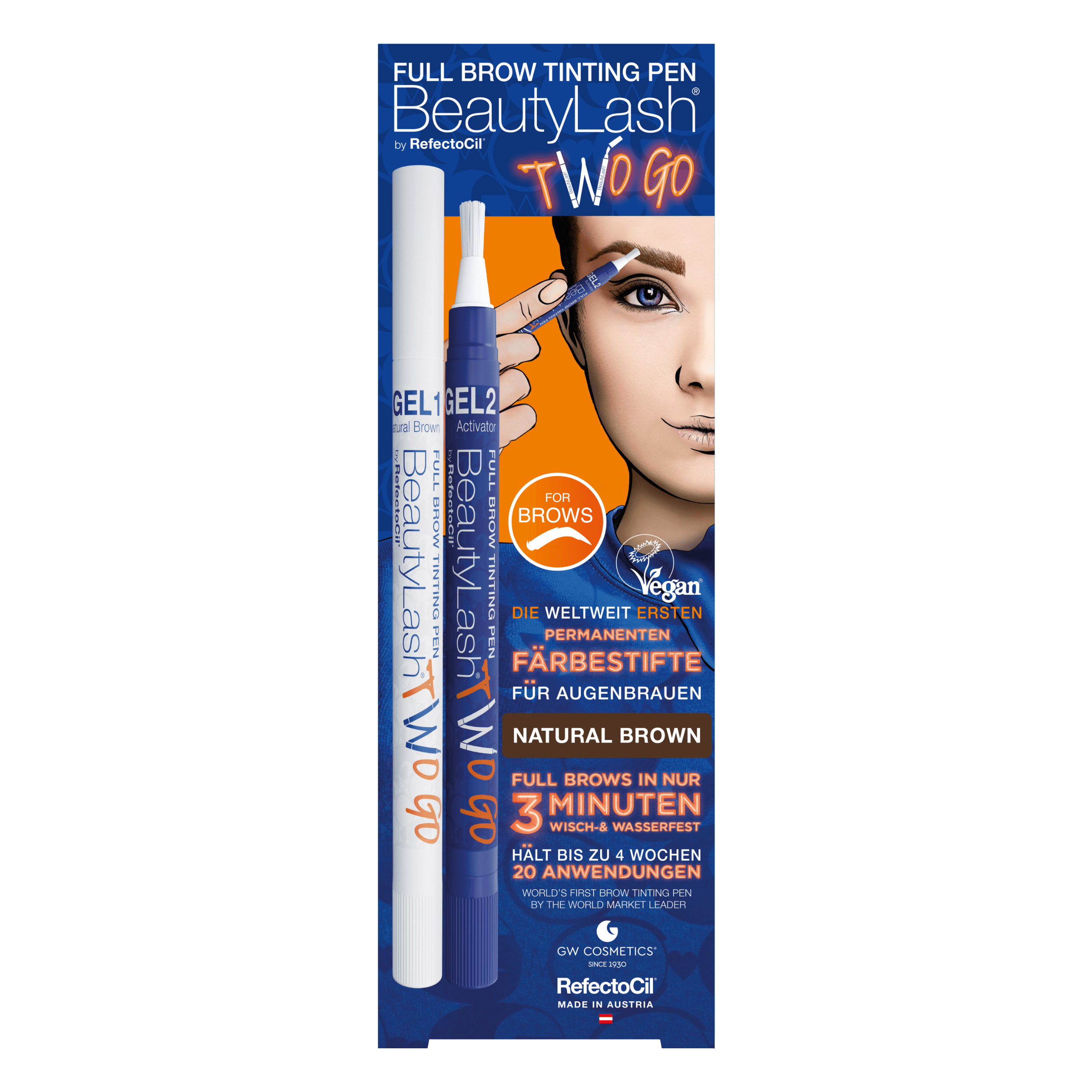 BeautyLash Full Brow Tinting Pen Two Go natural brown 1 ml