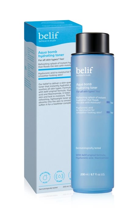 belif Aqua Bomb Toner Hydrating Rundfl 200 ml