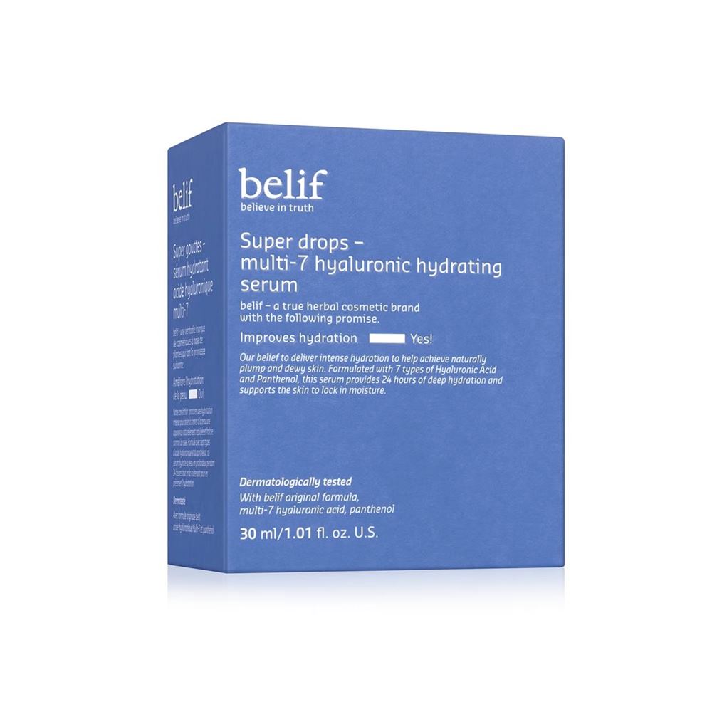 belif Super Drops Serum Multi-7 Hyaluronic Hydrating Amp 30 ml