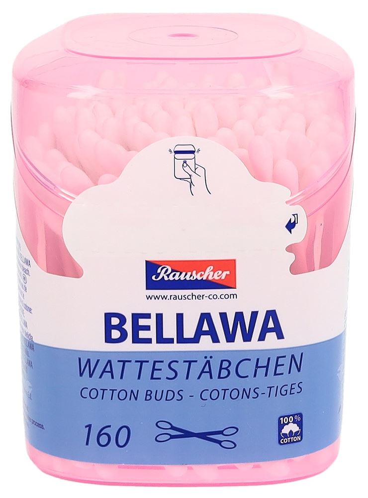 Bellawa Wattestäbchen Runddose 160 Stk