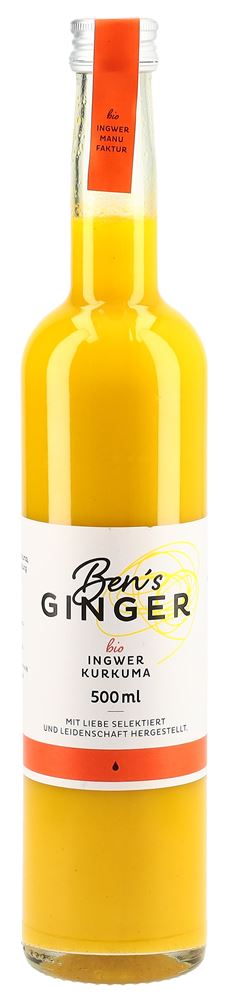 Ben's Ginger Ingwer-Kurkumakonzentrat Bio 500 ml