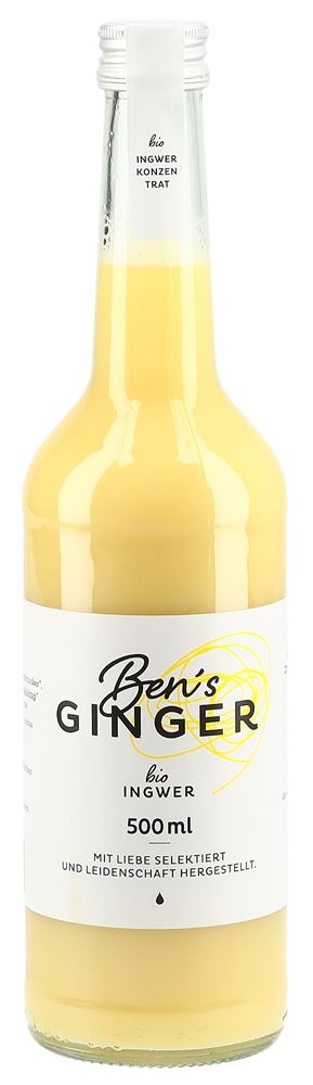 Ben’s Ginger Ingwerkonzentrat Bio Version Fl small 500 ml