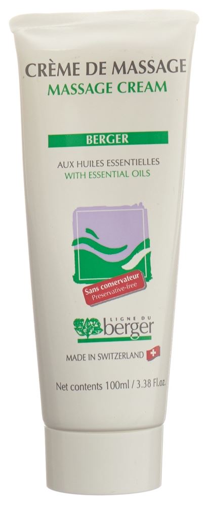 Berger crème de massage aux huiles essentielles 100 g