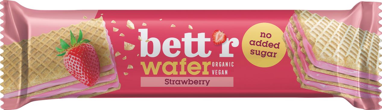 bett’r Waffel Erdbeere ohne Zucker Btl 30 g