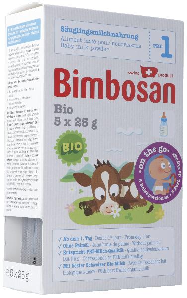 Bimbosan Bio 1 Säuglingsmilch Reiseportionen 5 x 25 g