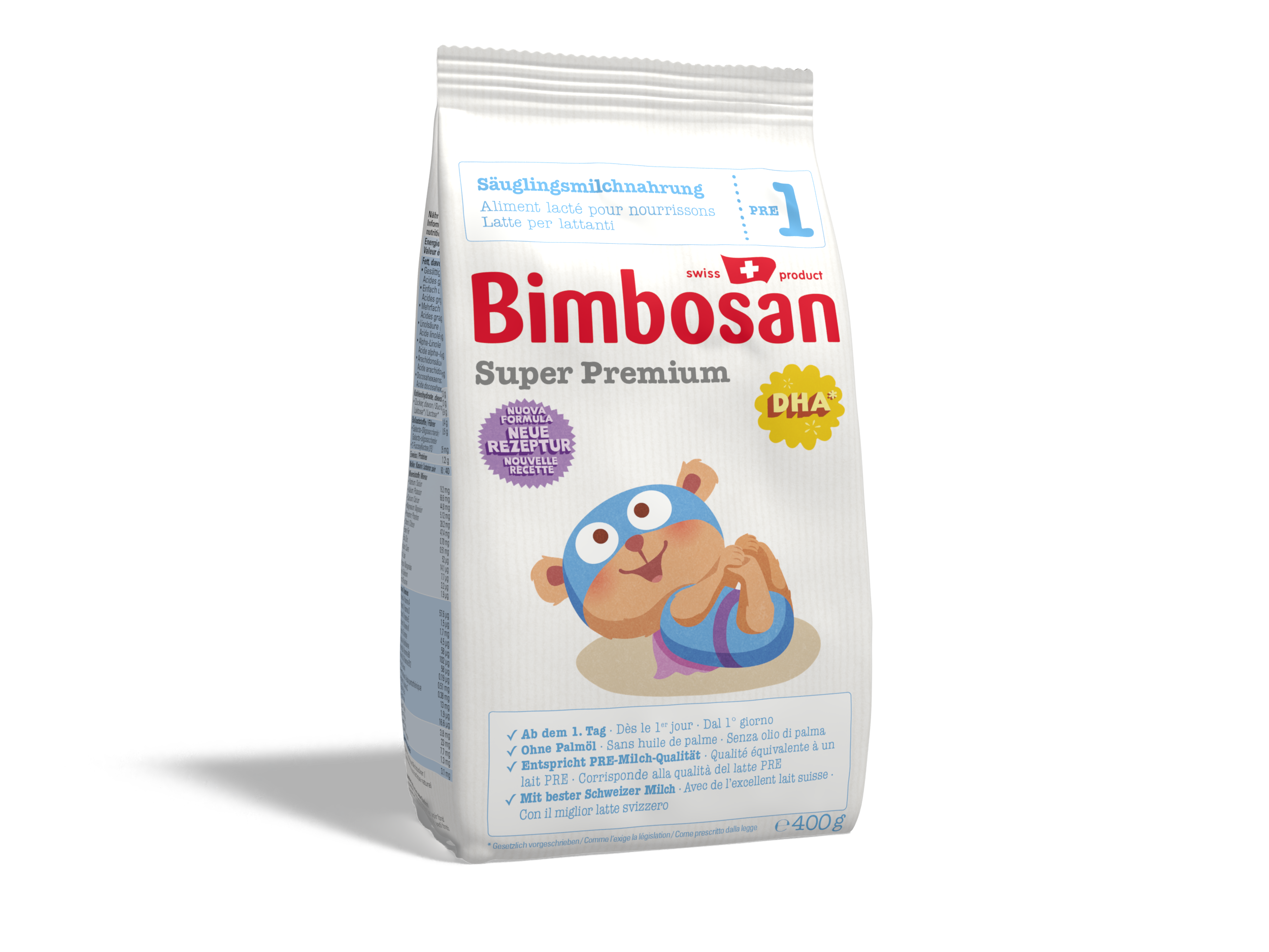 Bimbosan Super Premium 1 Säuglingsmilch refill Btl 400 g