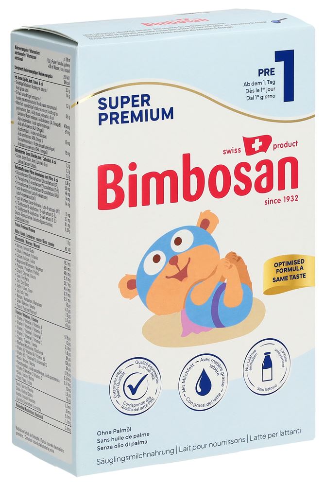 Bimbosan Super Premium Pre-1 Säuglingsmilchnahrung 400 g