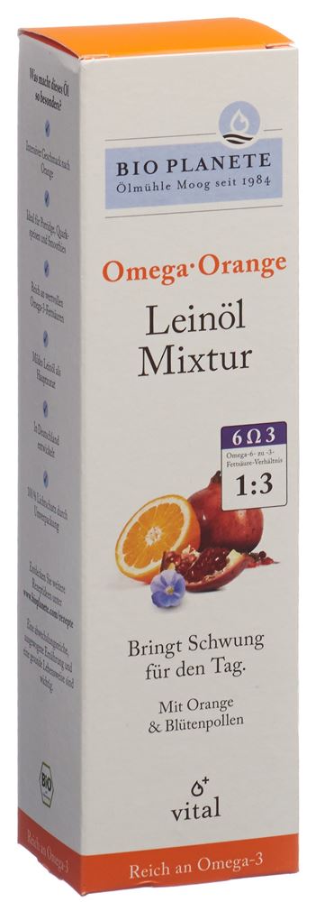 Bio Planète Omega Orange Leinöl-Mixtur Fl 100 ml