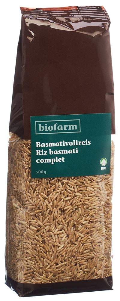 Biofarm Basmatireis Knospe Beutel 500 G