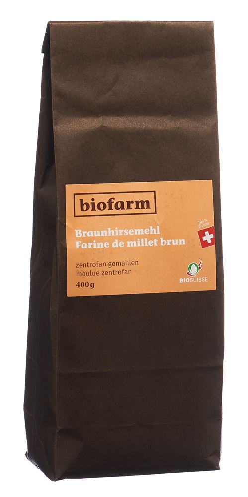 Biofarm Braunhirsemehl Ch Knospe Beutel 400 G