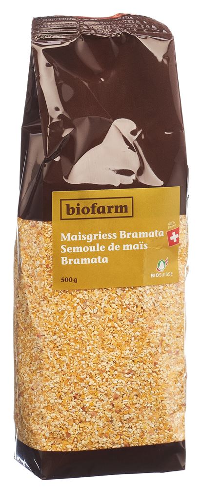 Biofarm Maisgriess Bramata Knospe Beutel 500 G