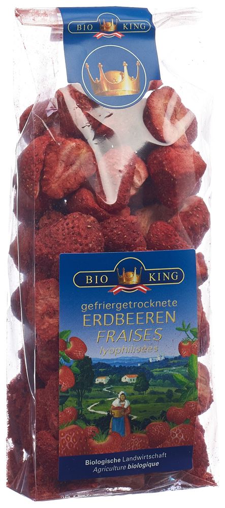 Bioking Erdbeeren Gefriergetrocknet Beutel 40 G