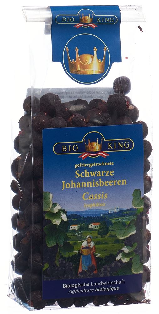 BioKing Johannisbeeren schwarz gefriergetrocknet Bio Btl 50 g