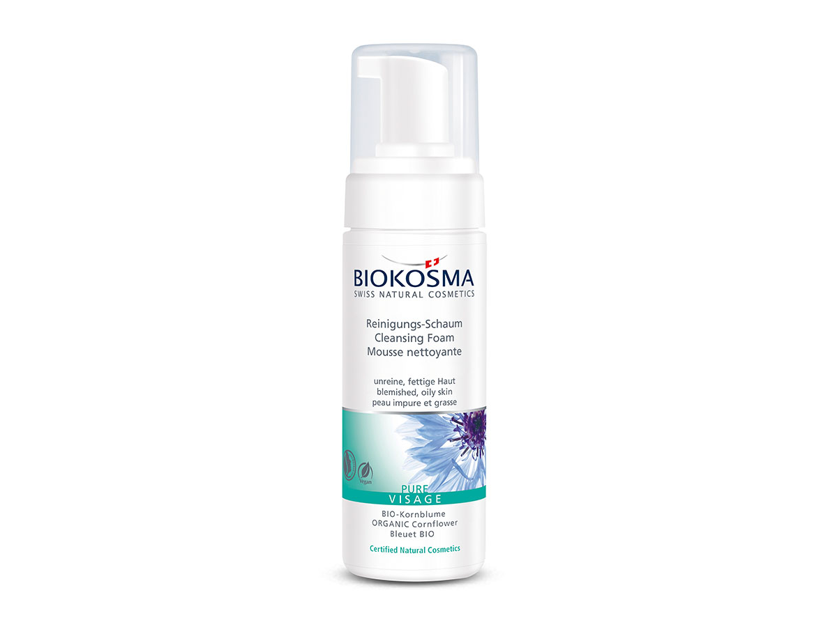 Biokosma Pure Visage Reinigungs-Schaum Disp 150 ml