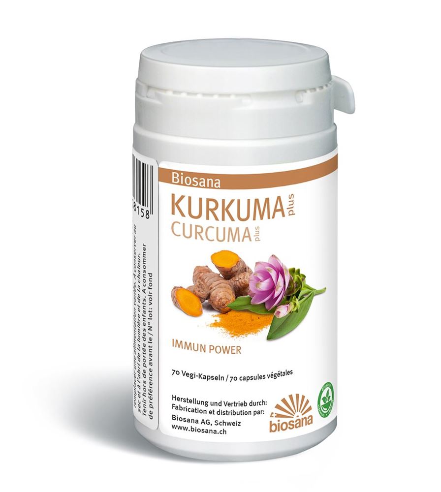 Biosana Kurkuma Plus Kapseln Ds 70 Stück