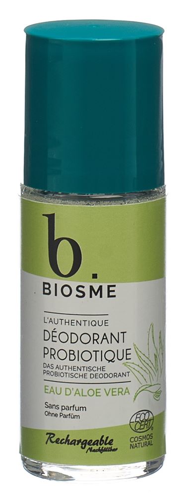 Biosme Deodorant probiotisch Roll-on Eau d’aloe vera Nachfüllbar Fl 50 ml