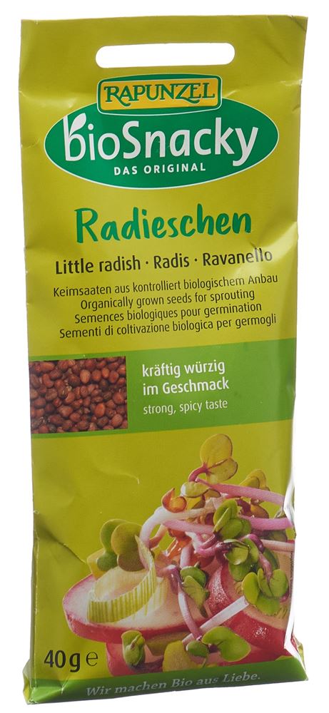 Biosnacky Radieschen Beutel 40 G