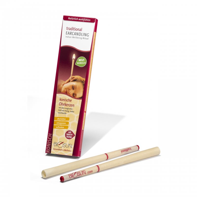 Biosun traditional Ohrkerzen konisch 1 Paar