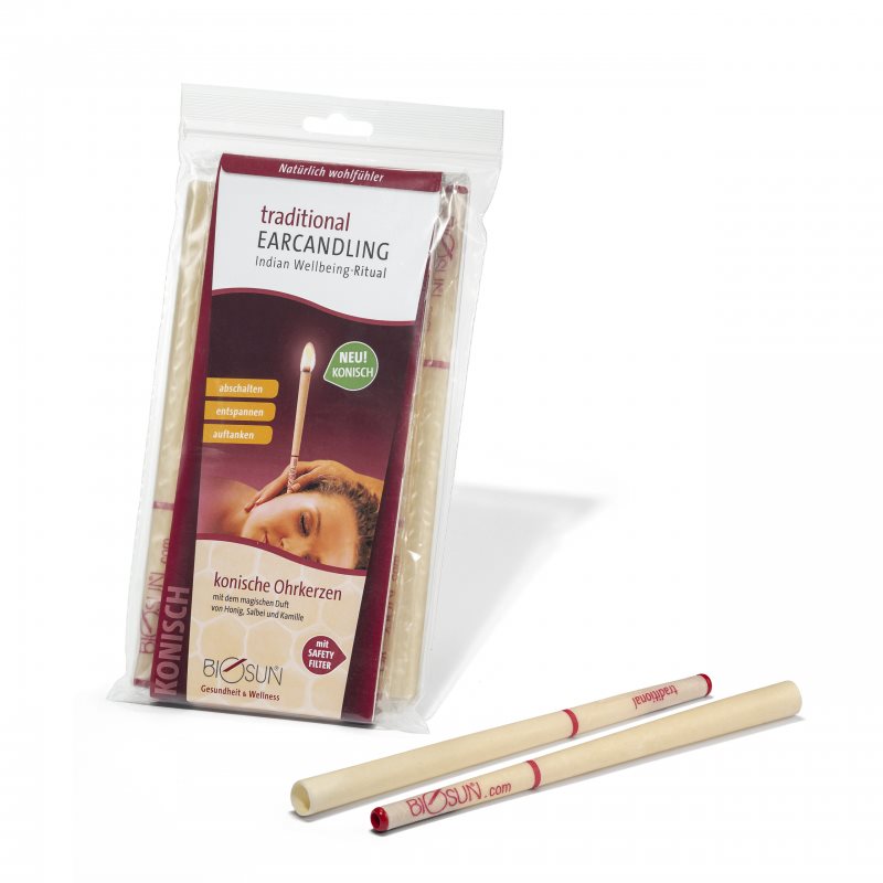 Biosun traditional Ohrkerzen konisch 5 Paar