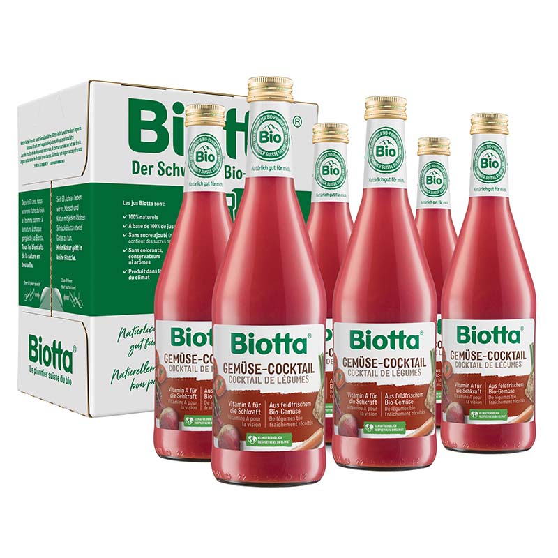 Biotta Gemüsecocktail Bio 6 Fl 5 dl