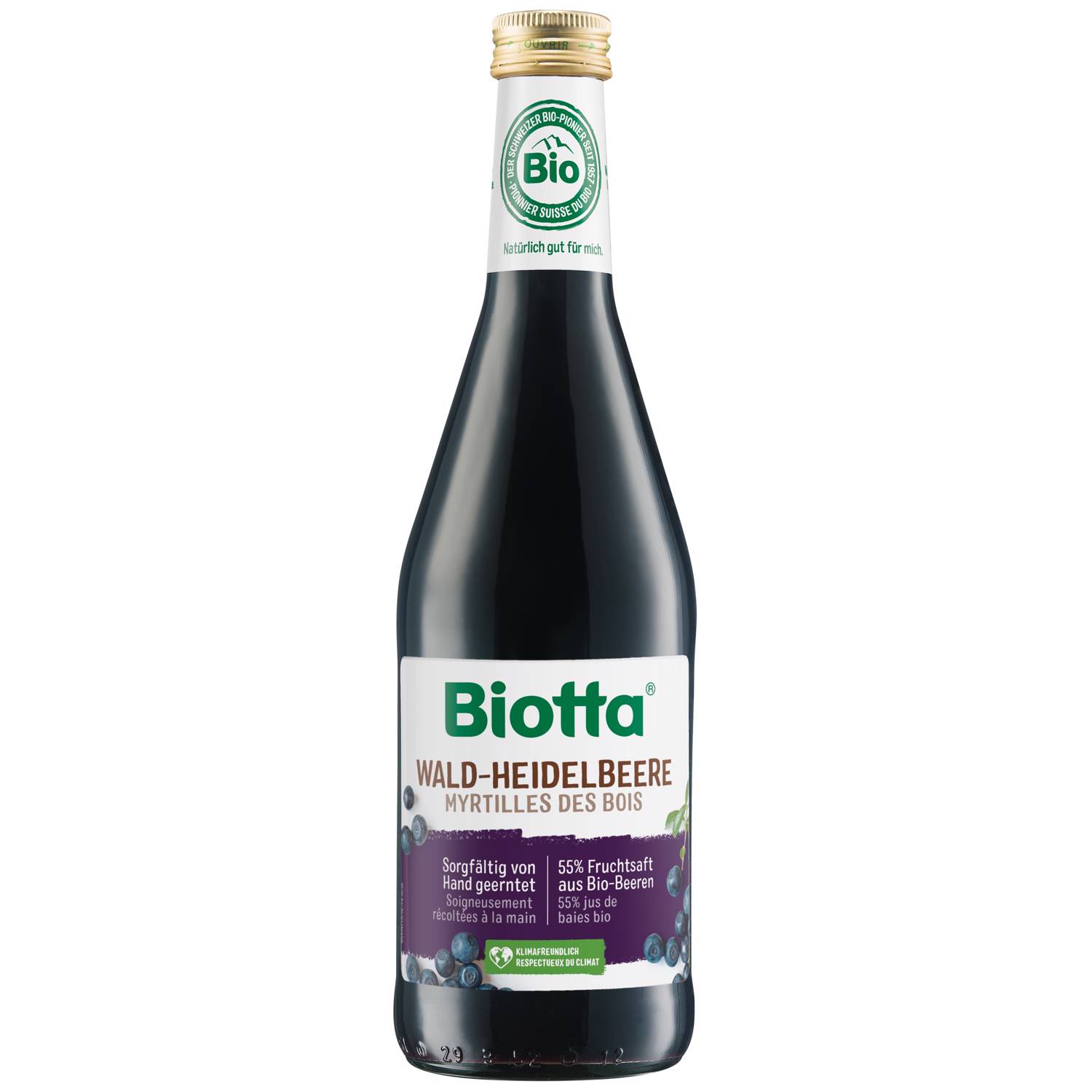 Biotta Waldheidelbeere Bio Fl 5 dl