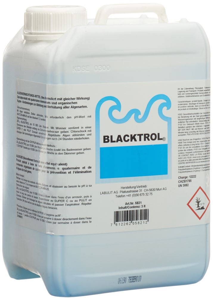 Blacktrol Aktivator/Algenschutz liq 3 lt