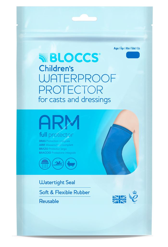 Bloccs Bad und Dusche Wasserschutz für den Arm 17-28/43cm Kind