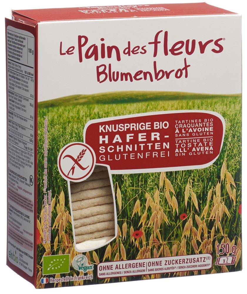 Blumenbrot Knusprige Schnitten Hafer 150 g