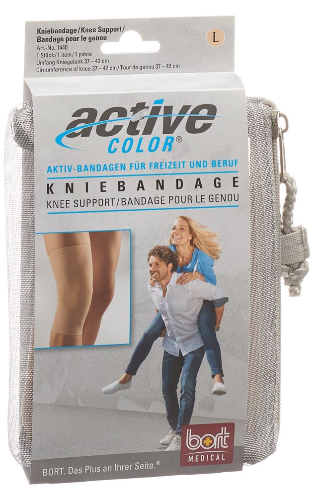 Bort ActiveColor Kniebandage XL +42cm beige