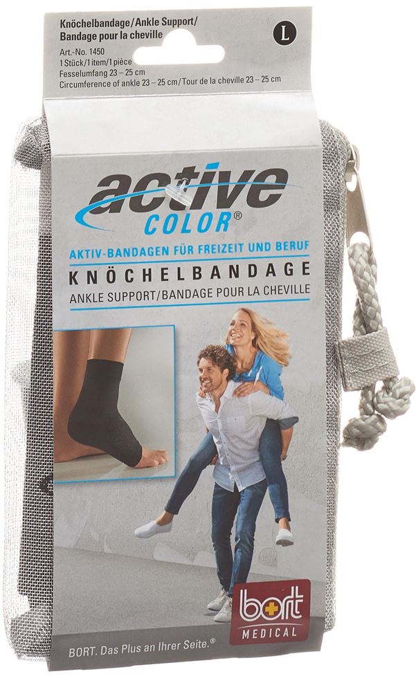 Bort ActiveColor Knöchelbandage M -23cm schwarz