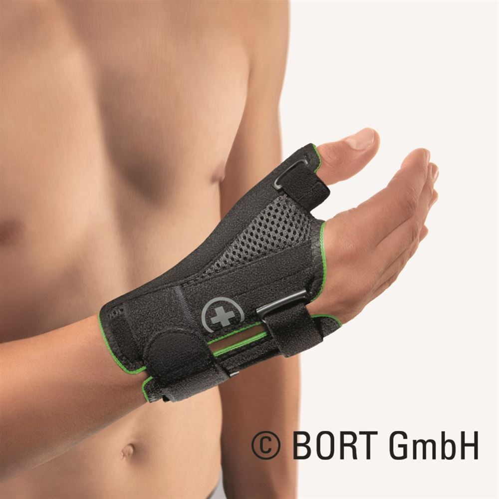 Bort Daumenschiene Sport M rechts schwarz/grün