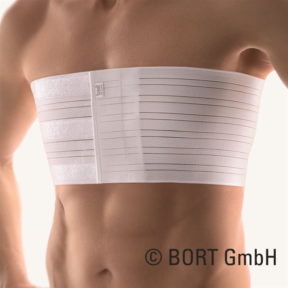 Bort elastischer Rippengurt XL Herren weiss