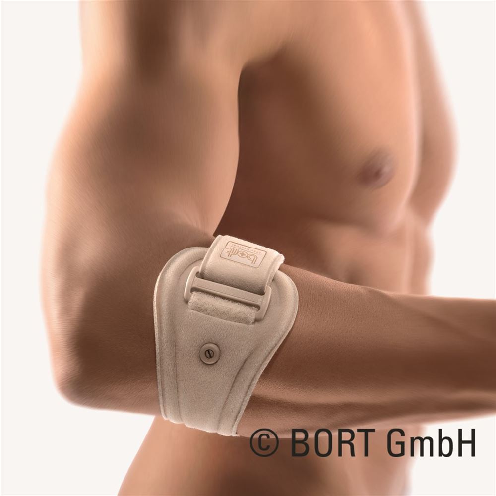 Bort EpiContur Epicondylitis Spange mit 2 Pelotten Gr0 -25cm beige