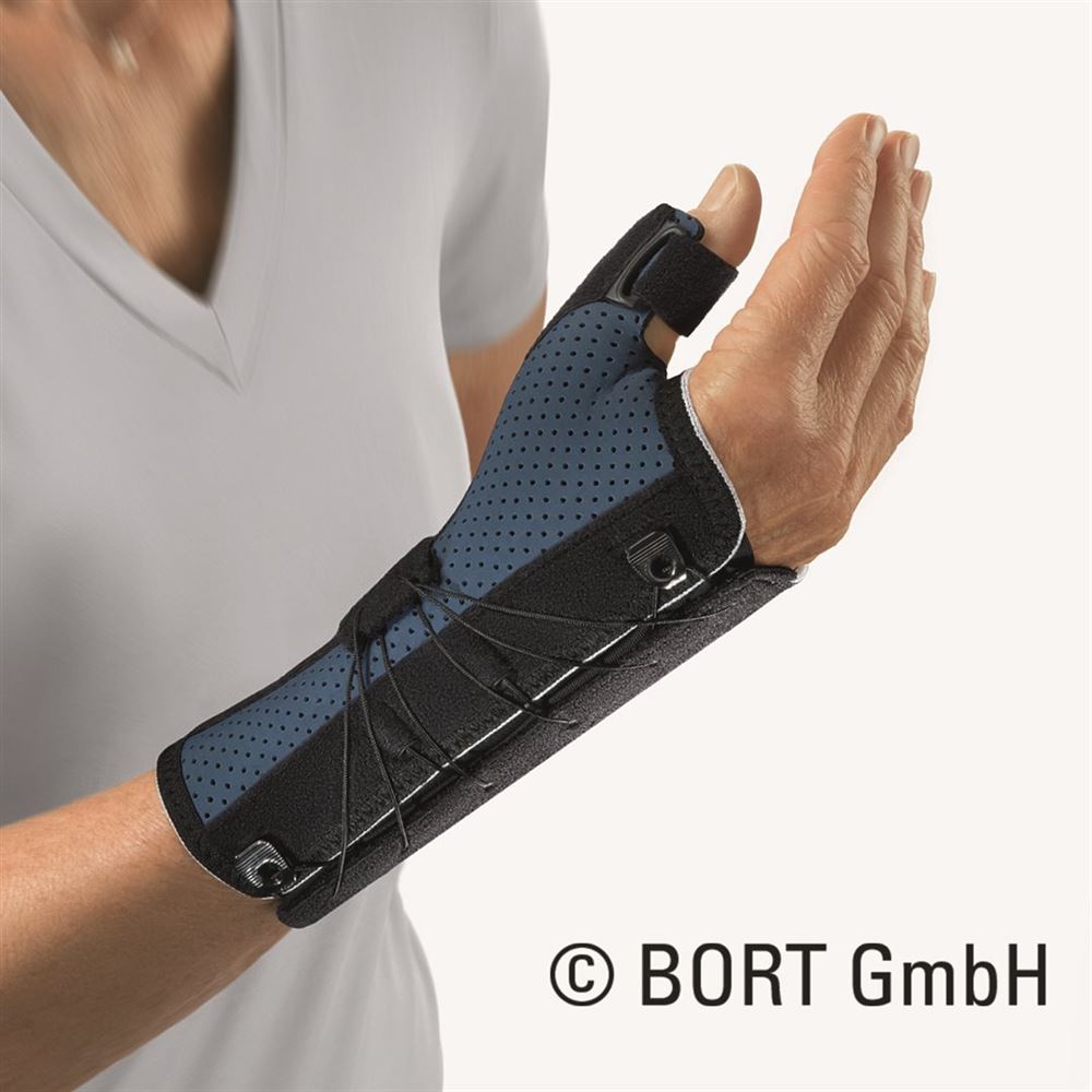 Bort Generation Daumen-Handorthese S rechts blau