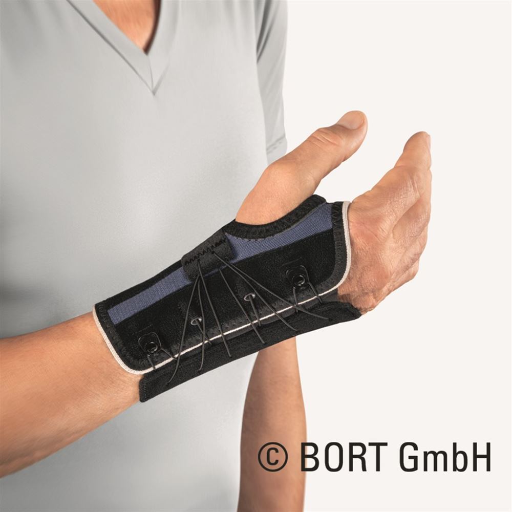 Bort Generation Handgelenkorthese S links blau