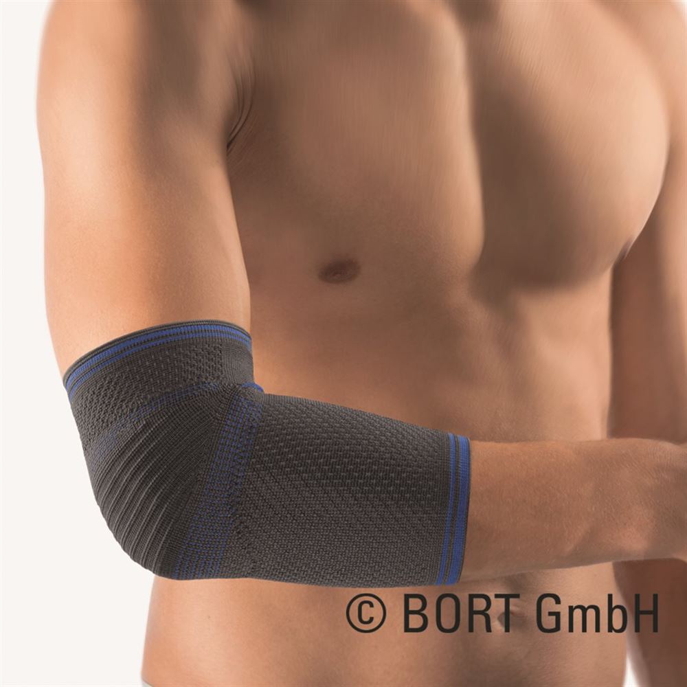 Bort KubiTal Ellenbogen-Polster-Bandage L grau