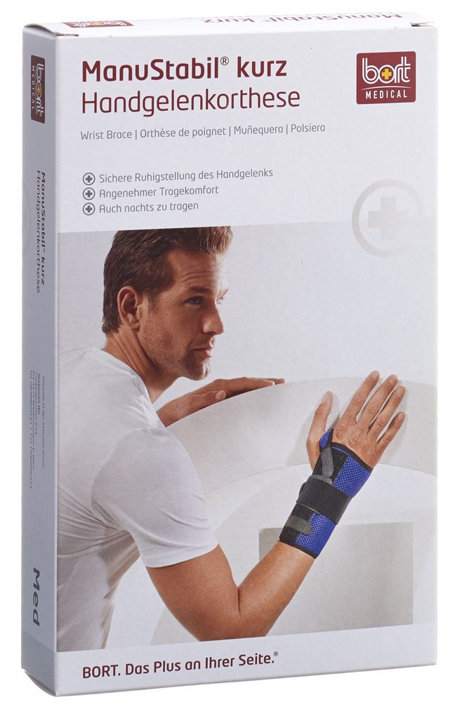 Bort ManuStabil Handgelenk kurz S rechts schwarz