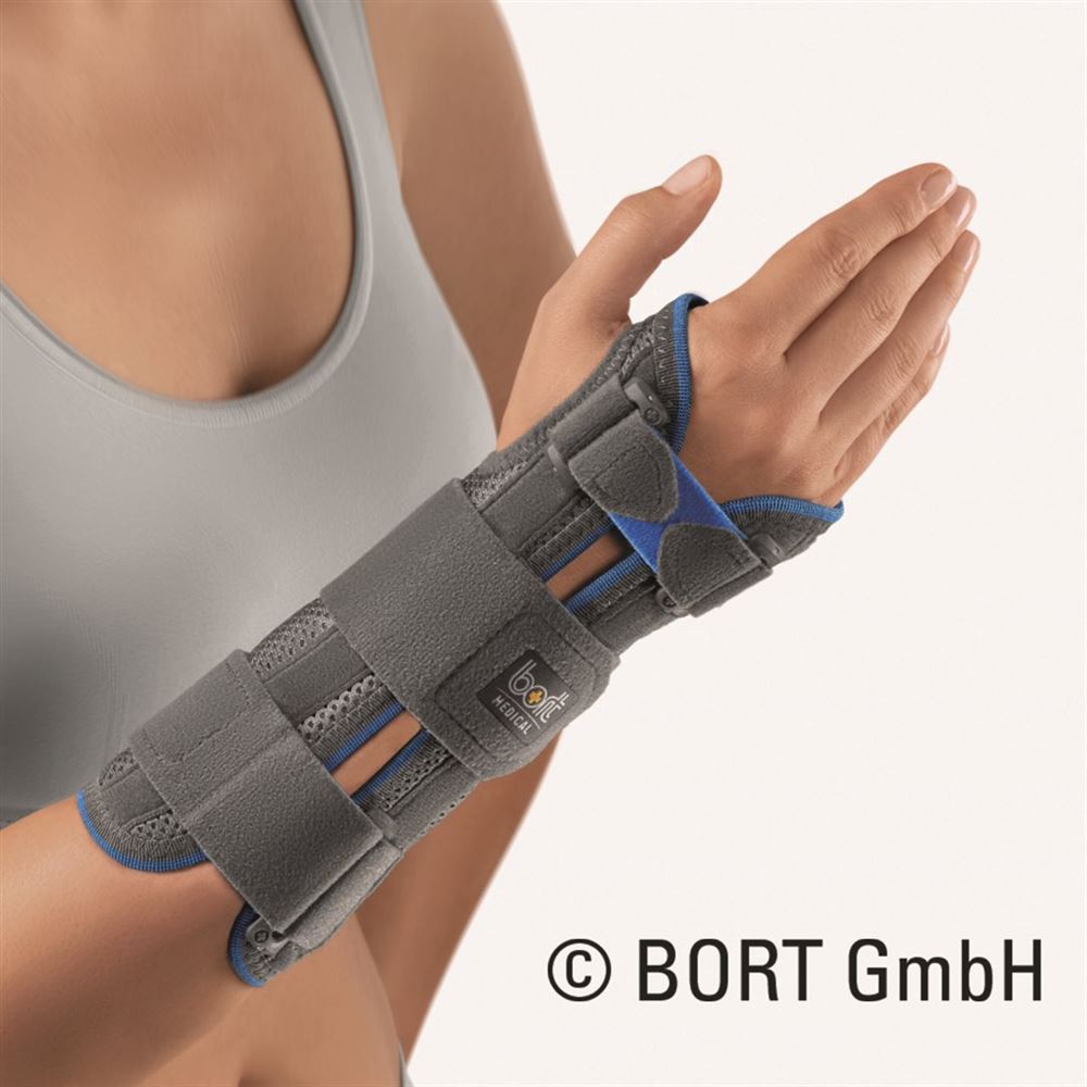 Bort Manustabil Handgelenkbandage -19cm GrM 25cm grau