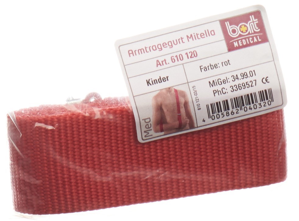 Bort Mitella Armtragegurt Kids 3.5cm rot