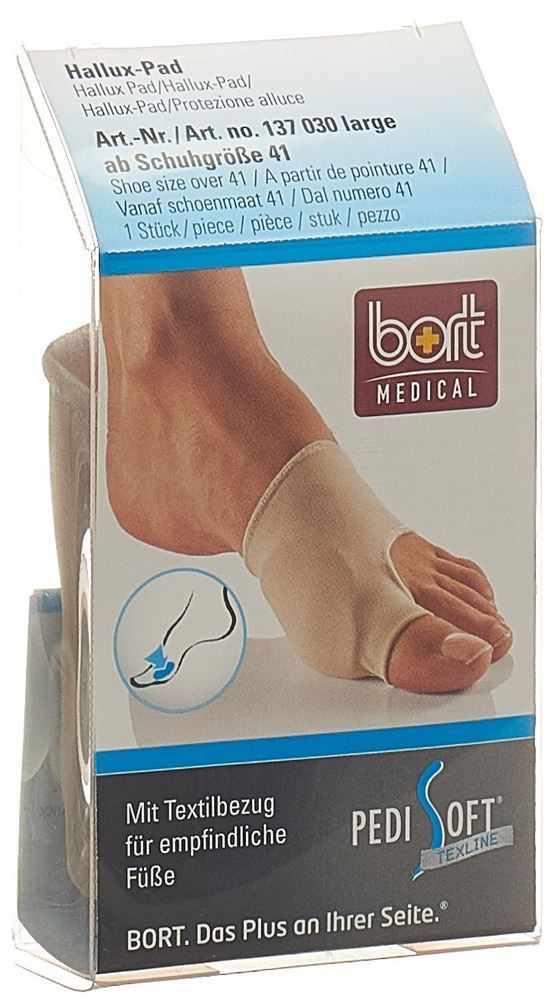 Bort PediSoft Texline Hallux Pad L