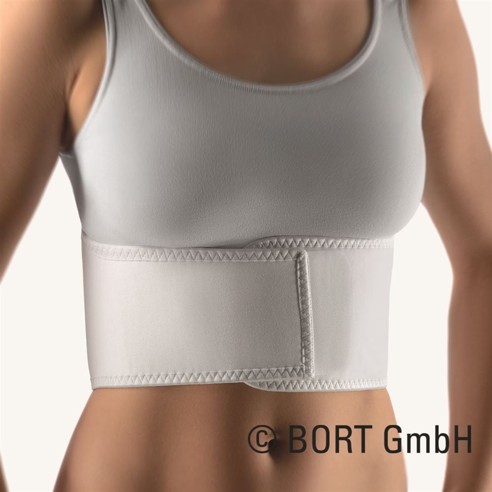 Bort Rippengürtel Damen 12/16cm M -76cm weiss