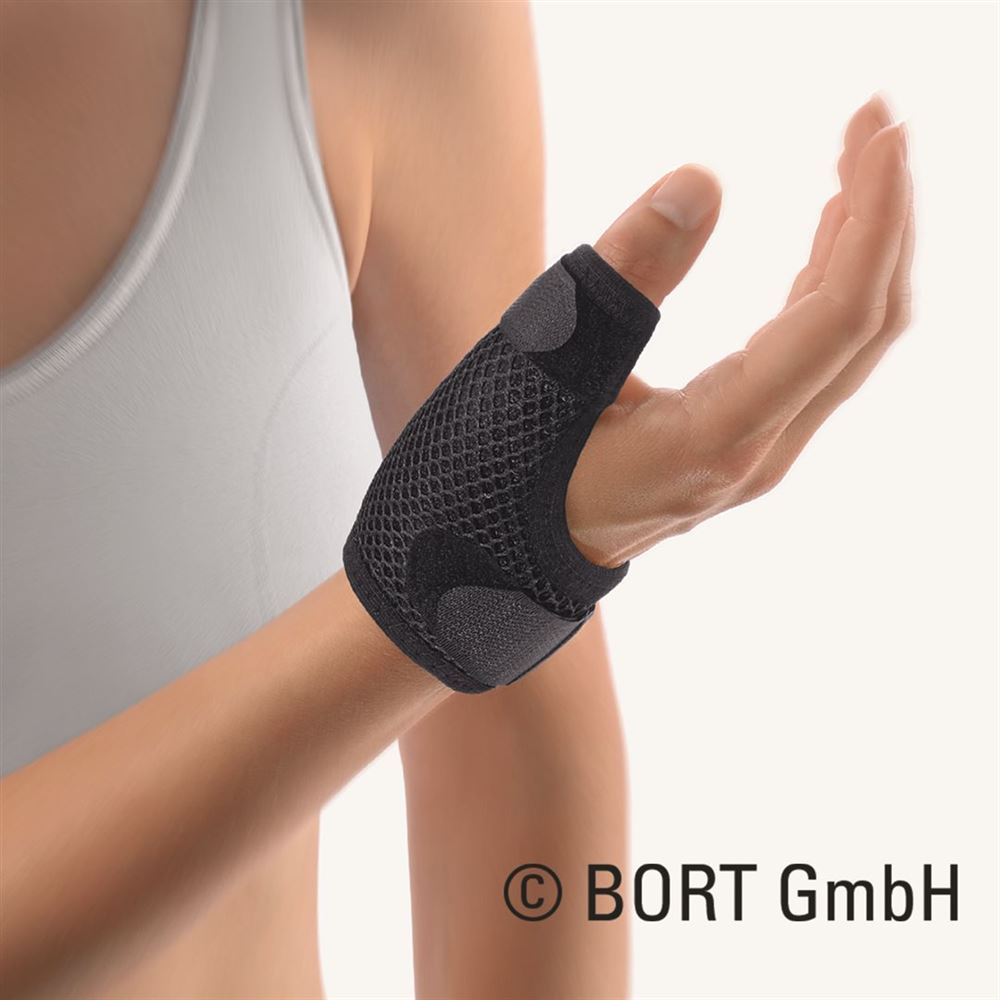 Bort Soft Daumenschiene kurz XS -15cm schwarz